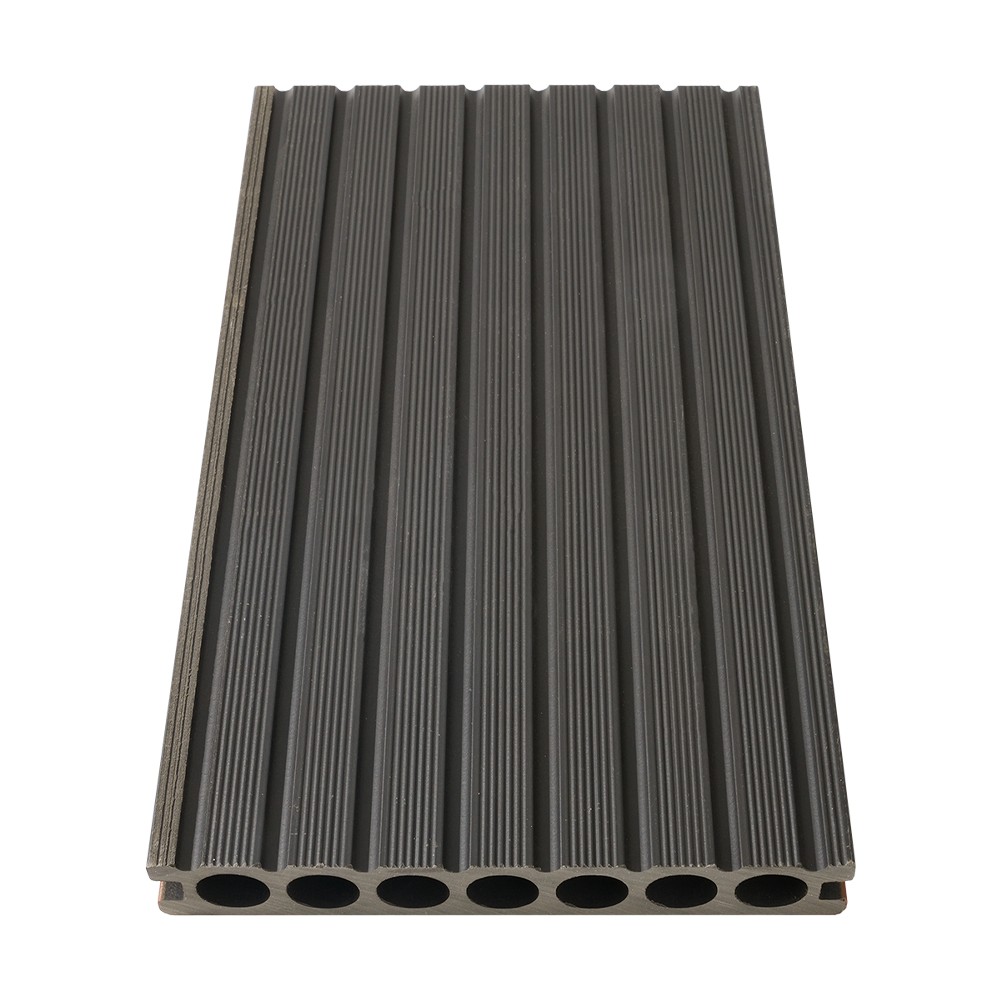 Decking WPC Tujuh Lubang Co-ekstrusi （Tekstur Kasar Satu Sisi）