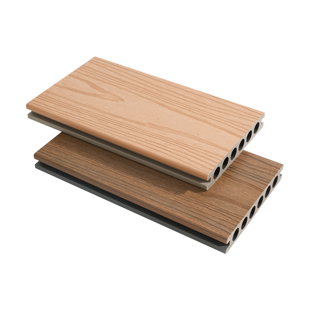 Decking WPC Ekstrusi Bersama Enam Lubang
