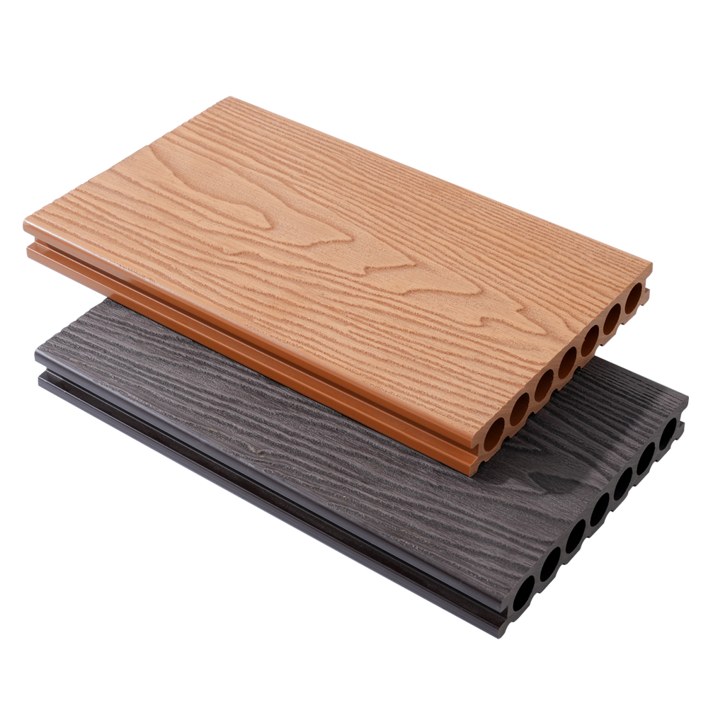 Decking Timbul 3D WPC Tujuh Lubang（Pola Naga）